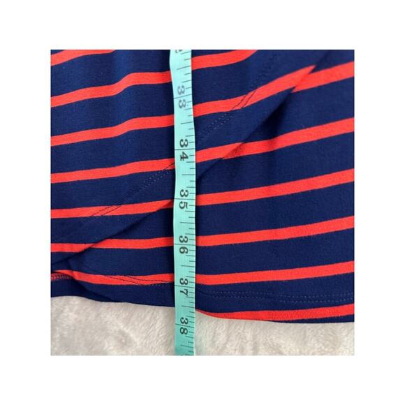 NWT GAP Maternity Blue Red Stripe Dress M Patriotic Nautical - Picture 8 of 8